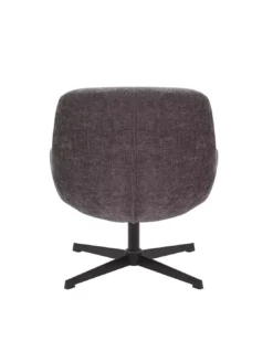 Fauteuil Pivotant Gris Smile -Deco En Ligne Soldes fauteuil pivotant gris en velours 2