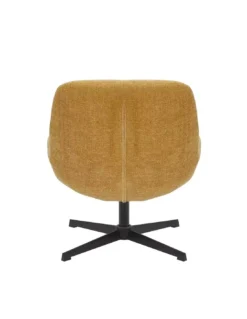 Fauteuil Pivotant Jaune Smile -Deco En Ligne Soldes fauteuil pivotant jaune en velours 2