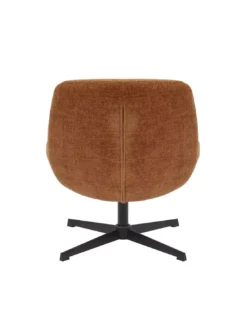 Fauteuil Pivotant Rouille Smile -Deco En Ligne Soldes fauteuil pivotant rouille en velours 2