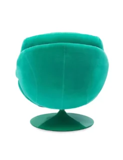 Fauteuil Pivotant Vert Clair En Velours Memento POP -Deco En Ligne Soldes fauteuil pivotant vert clair en velours seventies 3