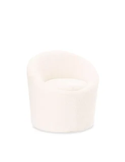 Fauteuil Gron Blanc Bouclettes