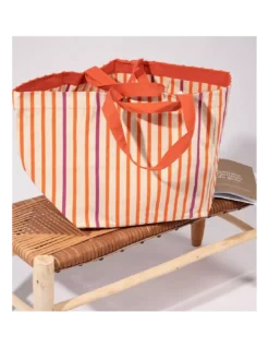 Grand Sac Cabas Anna Marin Orange, Les Toiles Du Soleil -Deco En Ligne Soldes grand sac cabas anna marin orange les toiles du soleil 2