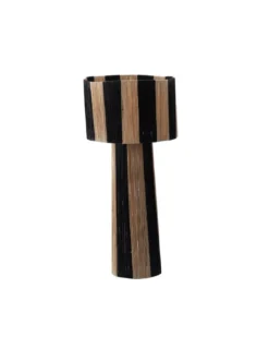 Grande Lampe/lampadaire Yagrine Naturel Noir