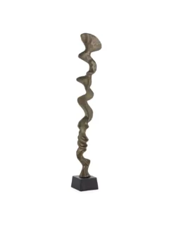 Grande Sculpture Design Bronze Doré, Thai Natura