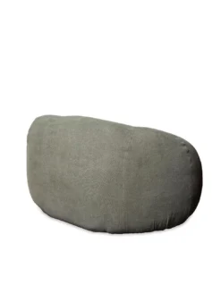 Fauteuil Paoha Kaki -Deco En Ligne Soldes gros fauteuil pouf rond kaki en tissu 3