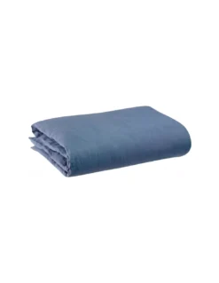 Housse De Couette Lin Lavé Zeff Bleu Tempête, Vivaraise