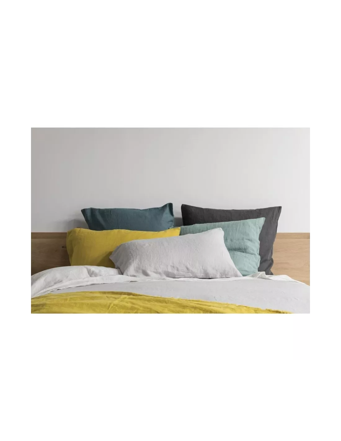 Housse De Couette Lin Lavé Zeff Gris Perle, Vivaraise 4 Housse De Couette Lin Lavé Zeff Gris Perle, Vivaraise – Image 3