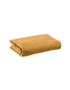 Housse De Couette Lin Lavé Zeff Ocre, Vivaraise