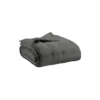 Jeté De Lit Zeff En Lin Anthracite, Vivaraise -Deco En Ligne Soldes jete de lit zeff en lin anthracite vivaraise