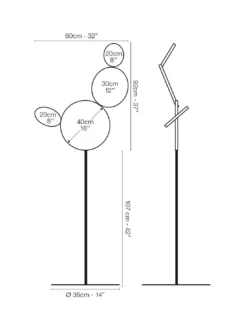 Lampadaire Pico Noir, Le Deun Luminaires -Deco En Ligne Soldes lampadaire pico noir le deun luminaires 3