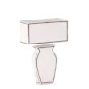 Lampe Blanche Sikinos -Deco En Ligne Soldes lampe blanche sikinos