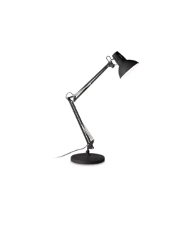 Lampe De Bureau Noire Wally, Ideal Lux