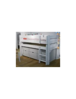 Lit Mezzanine Dominique 127 + Bureau + 5 Tiroirs, Mathy By Bols -Deco En Ligne Soldes lit mezzanine dominique 127 bureau 5 tiroirs mathy by bols 2