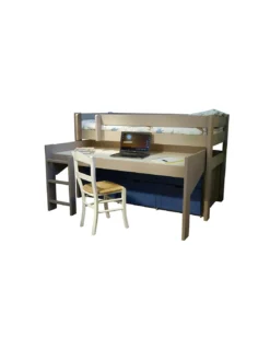 Lit Mezzanine Dominique H127 + Bureau + Caisson, Mathy By Bols -Deco En Ligne Soldes lit mezzanine dominique h127 bureau caisson mathy by bols 3