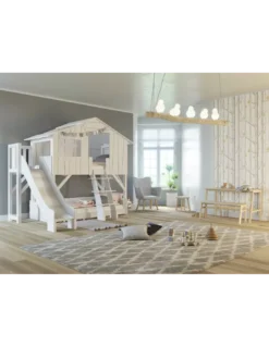 Lits Superposés Cabane Avec Toboggan Et Plateforme 25 Coloris, Mathy By Bols -Deco En Ligne Soldes lits superposes cabane avec toboggan et plateforme 25 coloris mathy by bols 2