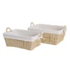 Manne à Linge Rotin Naturel Rectangulaire, KOK Maison