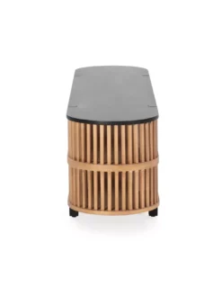 Meuble TV Noir 175cm Louise, Thai Natura -Deco En Ligne Soldes meuble tv noir 175cm louise thai natura 3