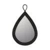 Miroir Goutte Louise Noir 2 Tailles -Deco En Ligne Soldes miroir goutte louise noir 2 tailles