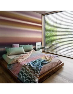 Panneau Grande Largeur Papier Peint Riga Sfumata Parme, Missoni Home -Deco En Ligne Soldes panneau grande largeur papier peint riga sfumata parme missoni home 2