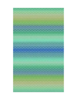 Panneau Grande Largeur Papier Peint Zig Zag Sfumato Bleu/Vert, Missoni Home