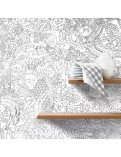 Papier Peint Horimono Argent, Jean Paul Gaultier -Deco En Ligne Soldes papier peint horimono argent jean paul gaultier 1