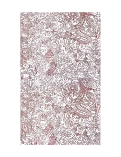 Papier Peint Horimono Grenat, Jean Paul Gaultier