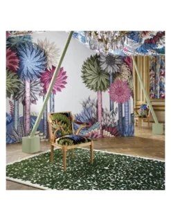 Papier Peint Panoramique Inhotim Park Azur, Christian Lacroix -Deco En Ligne Soldes papier peint panoramique inhotim park azur christian lacroix 1