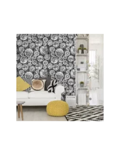 Papier Peint Punto Madama Noir, Jean Paul Gaultier -Deco En Ligne Soldes papier peint punto madama noir jean paul gaultier 1