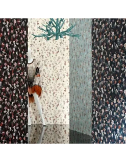 Papier Peint Vinyle Corail Noir, Jean Paul Gaultier -Deco En Ligne Soldes papier peint vinyle corail noir jean paul gaultier 2