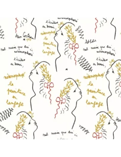 Papier Peint Vinyle Ecriture Noir, Lelièvre