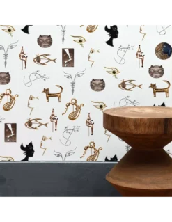 Papier Peint Vinyle Joyaux Ivoire, Lelièvre -Deco En Ligne Soldes papier peint vinyle joyaux ivoire lelievre 1