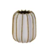 Petit Vase Blanc Et Doré En Céramique H20 -Deco En Ligne Soldes petit vase blanc et dore en ceramique h20