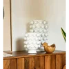 Vase Blanc H40 -Deco En Ligne Soldes petit vase blanc h40
