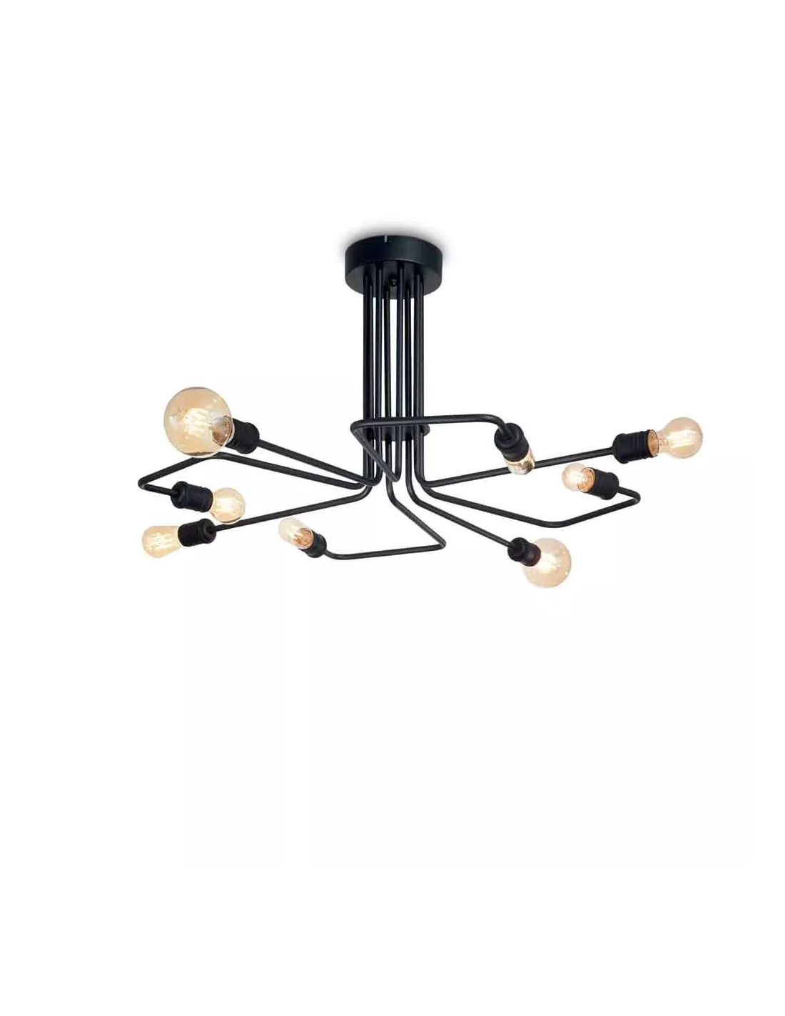 Plafonnier Triumph Noir, Ideal Lux 3 Plafonnier Triumph Noir, Ideal Lux