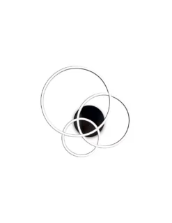 Plafonnier/Applique Fram Noir, Ideal Lux