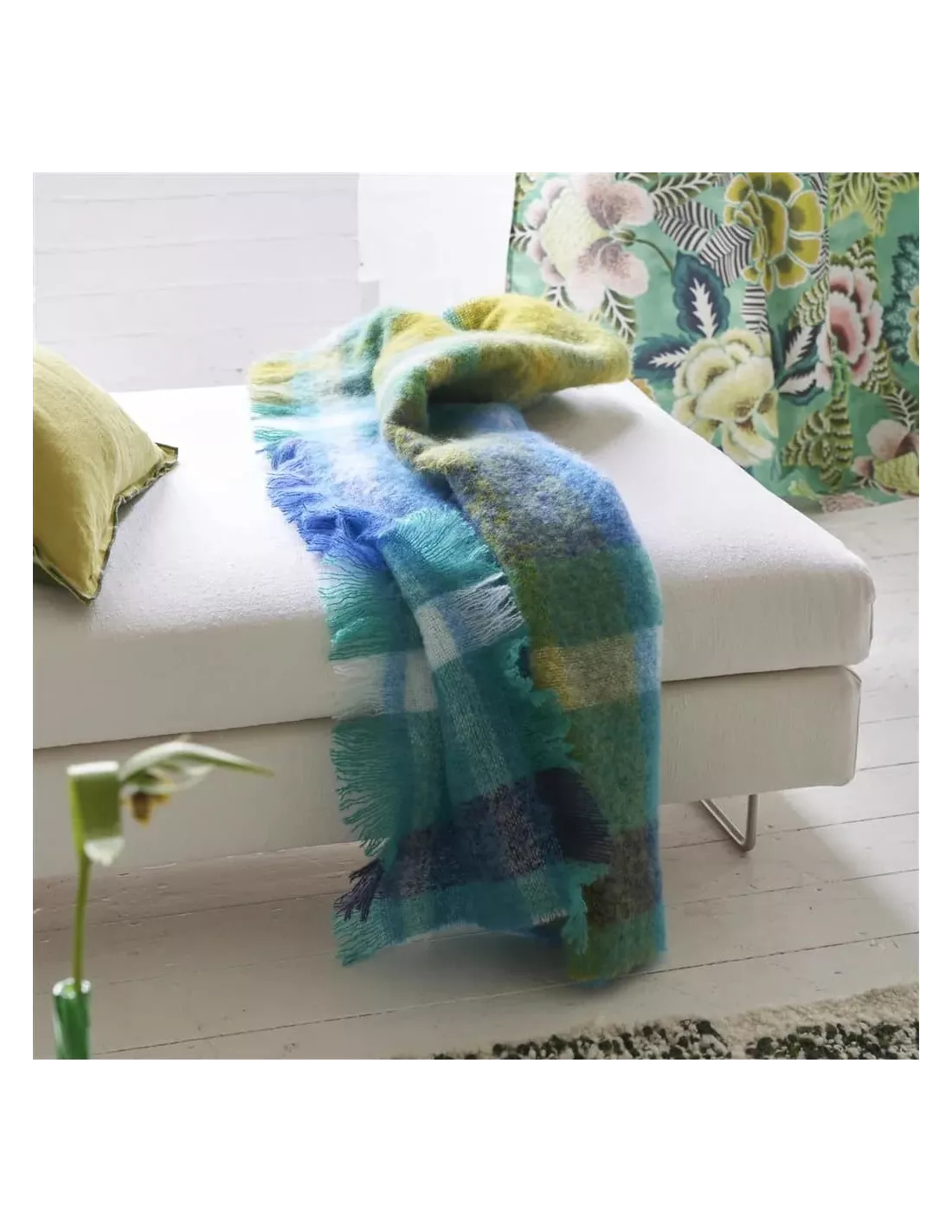 Plaid Fontaine Cobalt, Designers Guild 4 Plaid Fontaine Cobalt, Designers Guild – Image 2