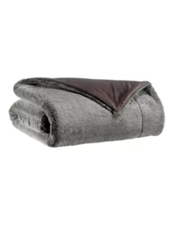 Plaid Kinta Cacao Fausse Fourrure, Vivaraise