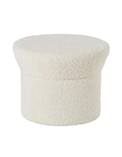 Pouf Alan Blanc Nacré