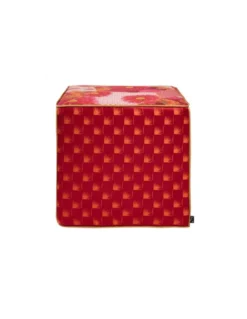 Pouf Hanatsugi Rouge, K3 Design By Kenzo Takada -Deco En Ligne Soldes pouf hanatsugi rouge k3 design by kenzo takada 2