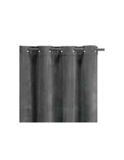 Rideau Velours Elise Anthracite, Vivaraise