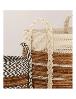 Set De 2 Paniers En Raphia -Deco En Ligne Soldes set de 2 paniers en raphia 1