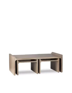 Set De 3 Tables Basses Gigognes Conill En Bois