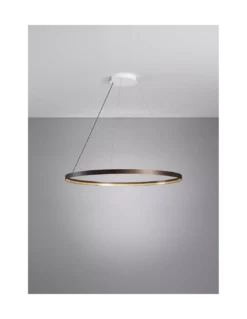 Suspension Circle Ø80 Bronze Médaille, Le Deun Luminaires