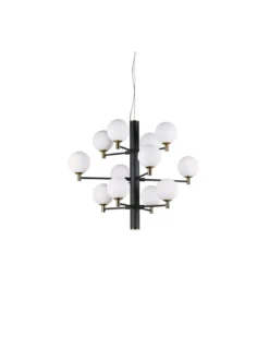 Suspension Copernico Noire, Ideal Lux