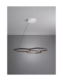 Suspension Hexa 3 Noire Ou Blanche, Le Deun Luminaires -Deco En Ligne Soldes suspension hexa 3 noire ou blanche le deun luminaires 3
