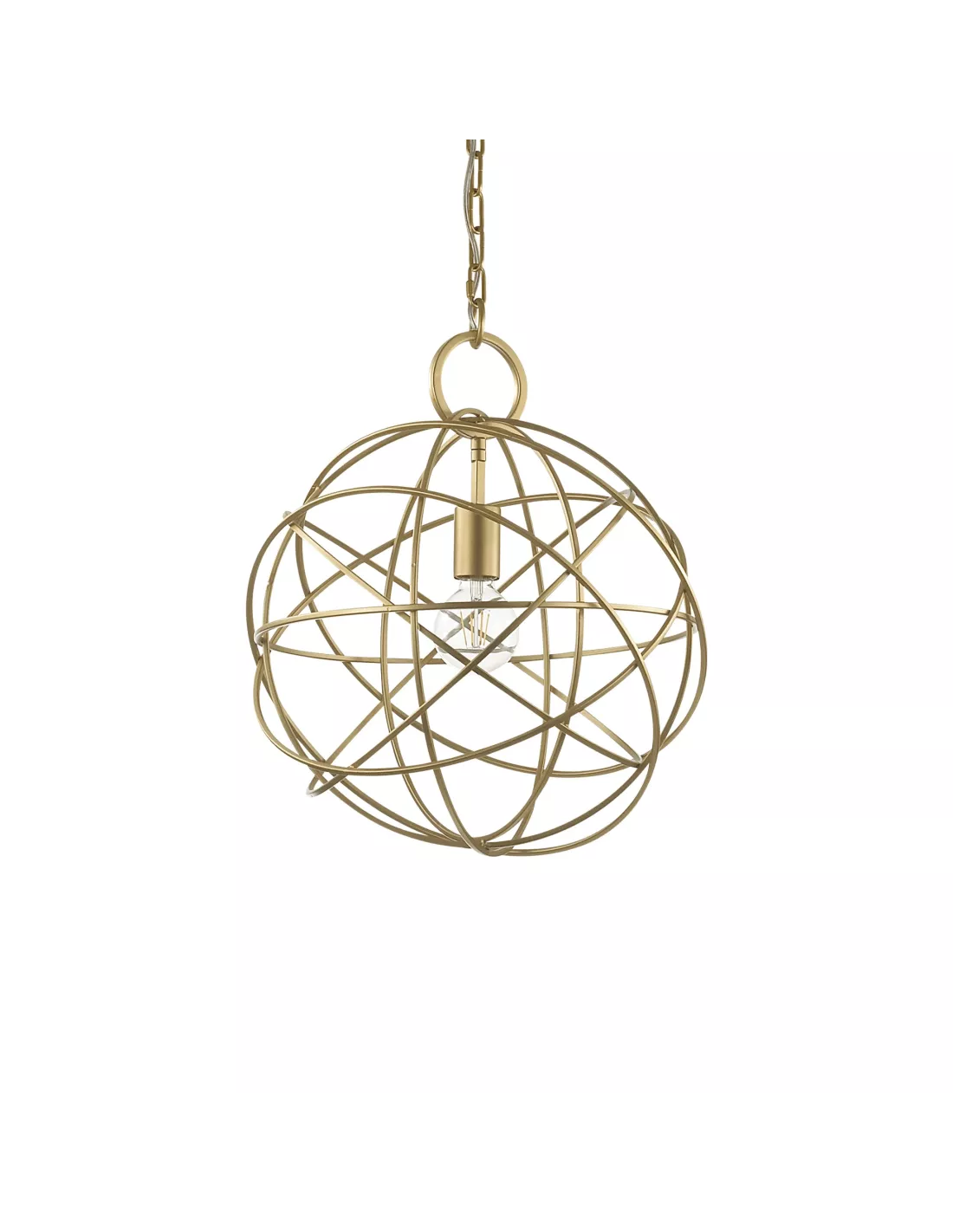 Suspension Konse Dorée 3 Dimensions, Ideal Lux 3 Suspension Konse Dorée 3 Dimensions, Ideal Lux