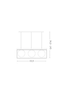 Suspension Lingotto, Ideal Lux -Deco En Ligne Soldes suspension lingotto ideal lux 2