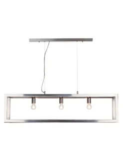Suspension Open Rectangle Chrome 120 Cm Linea Verdace
