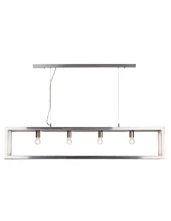 Suspension Open Rectangle Chrome 150 Cm Linea Verdace