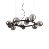 Suspension Ronde Perlage Noire, Ideal Lux